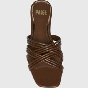 Paige Dina Slide Sandal Brown size 10.5
